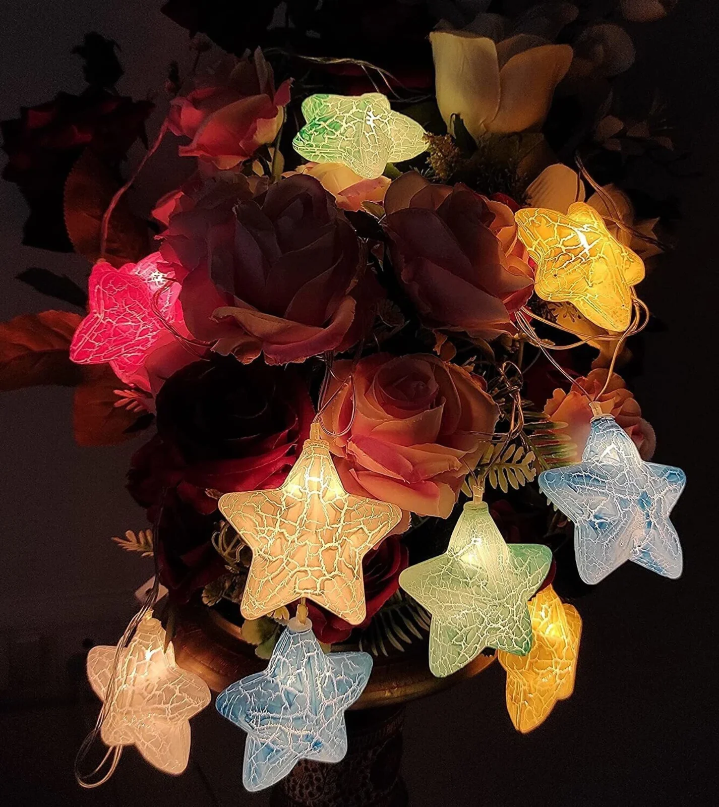 xenith 10 LEDs 3.8 m Multicolor Steady Star Rice Lights (Pack of 1)